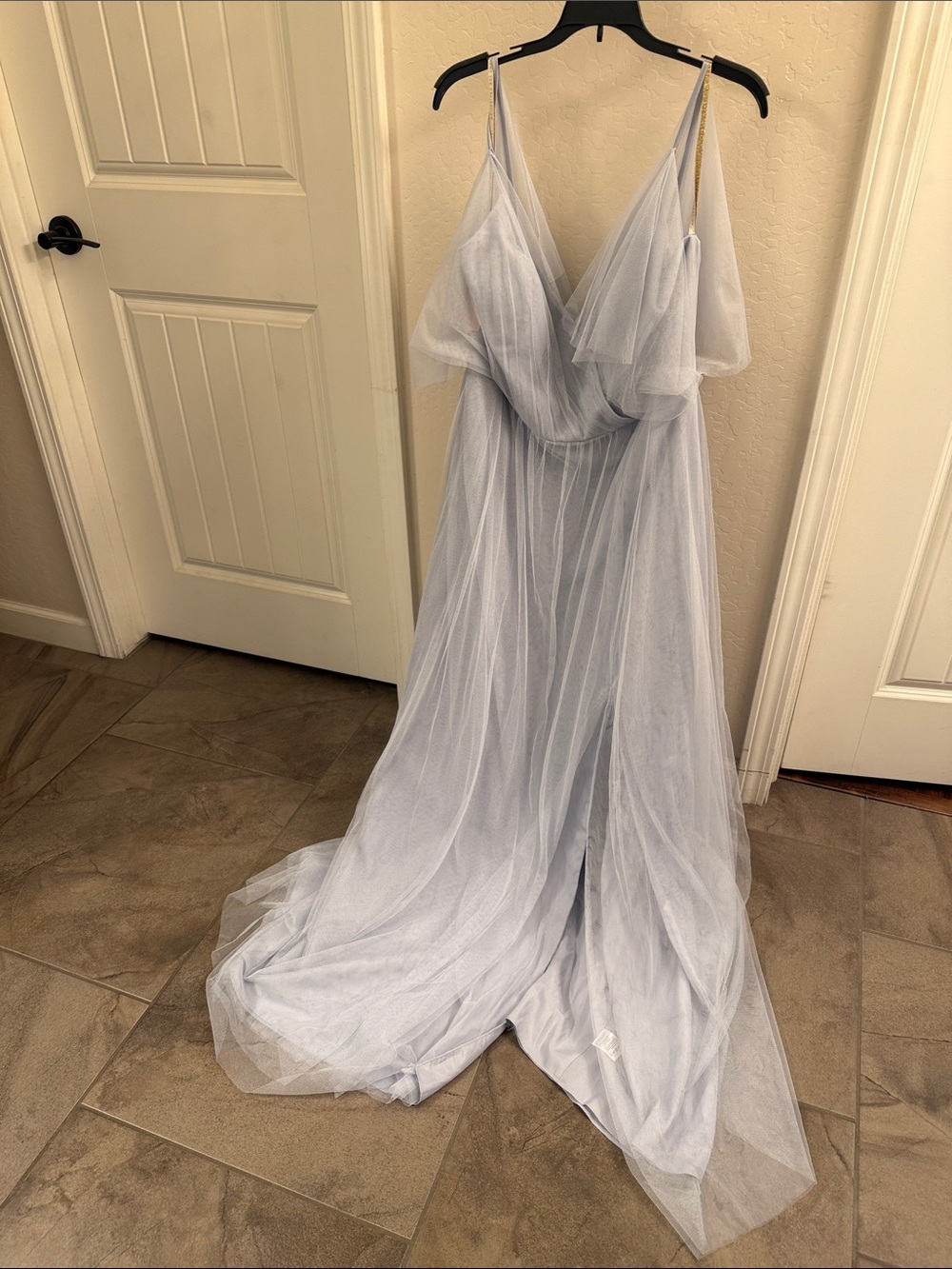 Jenny Yoo Cinderella Blue Tulle Prom Dress
